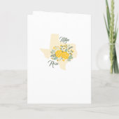 Gele Rose of Texas - Gingham State Wedding Programma (Achterkant)