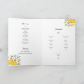 Gele Rose of Texas - Gingham State Wedding Programma (Binnen)