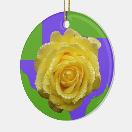 Gele Rose of Texas Ornament (Links)
