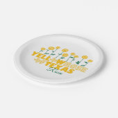 Gele Rose of Texas - Roos Garden Papieren Bordje (Gekanteld)