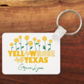 Gele Rose of Texas - Roos Garden Sleutelhanger (Voorkant)