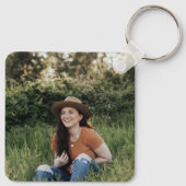 Gele Rose of Texas Sleutelhanger (Achterkant)