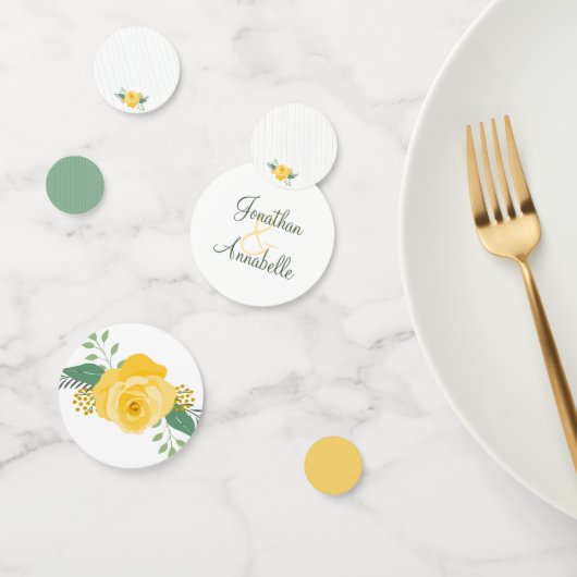 Gele Rose of Texas Wedding Confetti (Groep)