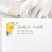 Gele Rose of Texas Wedding Etiket (Insitu)