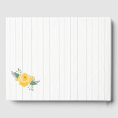 Gele Rose of Texas Wedding Gastenboek (Achterkant)