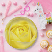 Gele Rose Papieren Bordje (Feest)
