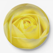 Gele Rose Papieren Bordje (Voorkant)