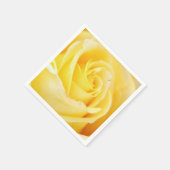 Gele Rose Papieren servetten (Hoek)