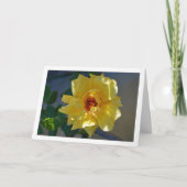 Gele Rose Portret Kaart (Voorkant)