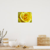 Gele Rose Poster (Keuken)