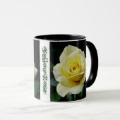 Gele Rose Ringer Coffee mok (Voorkant rechts)