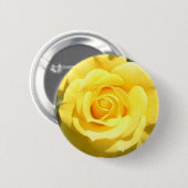 Gele Rose Ronde Button 5,7 Cm (Voorkant /achterkant)
