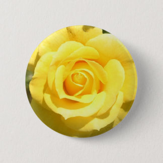 Gele Rose Ronde Button 5,7 Cm