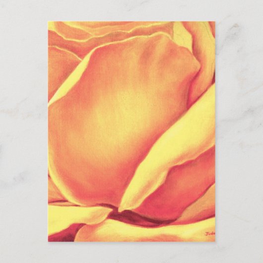 Gele Rose Schilderij - Multi Briefkaart (Voorkant)