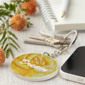 Gele Rose Sleutelhanger (Voorkant Rechts)