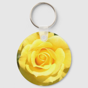 Gele Rose Sleutelhanger