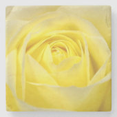 Gele Rose Stenen Onderzetter (Voorkant)