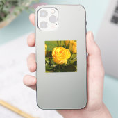 Gele Rose Sticker (Telefoon)