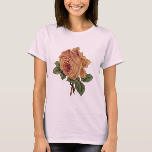 Gele Rose T-shirt (Voorkant)