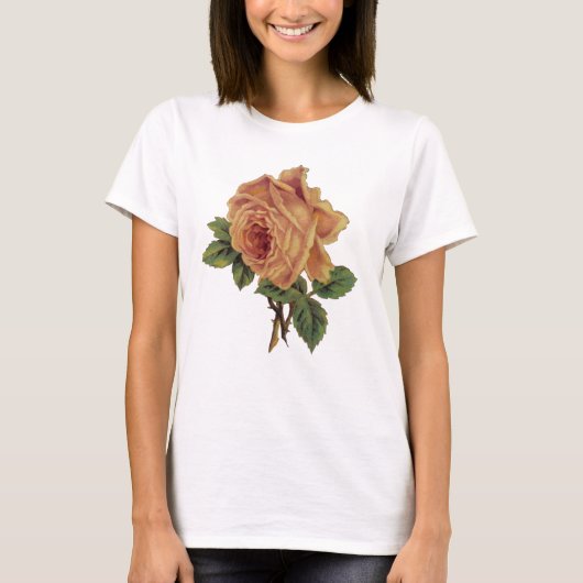 Gele Rose T-shirt (Voorkant)