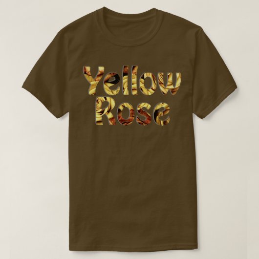 Gele Rose T-shirt (Design voorkant)