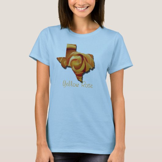 Gele Rose T-shirt (Voorkant)