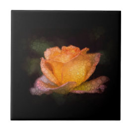 Gele Rose Tegeltje