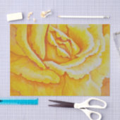 Gele Rose Tissuepapier (Craft)