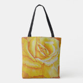 Gele Rose Tote Bag (Achterkant)