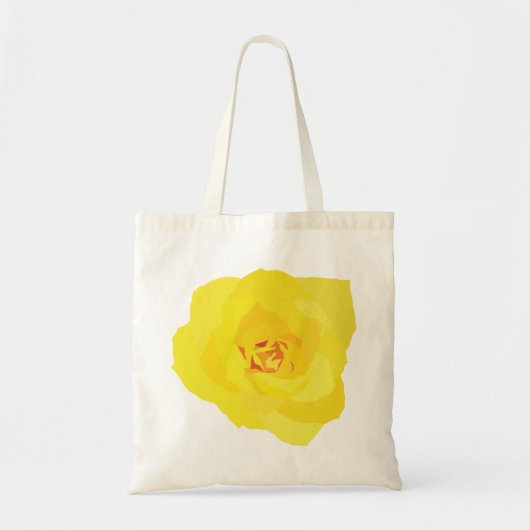 Gele Rose Tote Bag (Voorkant)