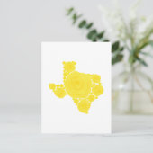 Gele Rose uit Texas Briefkaart (Staand voorkant)