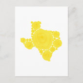 Gele Rose uit Texas Briefkaart (Voorkant)