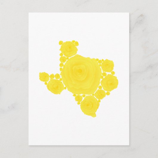 Gele Rose uit Texas Briefkaart (Voorkant)