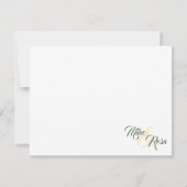 Gele Rose uit Texas - Deelstaat Gingham Bedankt Notitiekaartje (Achterkant)