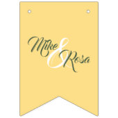 Gele Rose uit Texas - Deelstaat Gingham met Rozen Vlaggetjes (Tweede vlag)