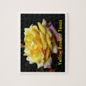 Gele Rose uit Texas Jigzaag Puzzle Legpuzzel (Verticaal)