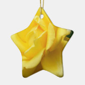 Gele Rose uit Texas Keramisch Ornament (Links)