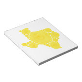 Gele Rose uit Texas Notitieblok (Schuin)