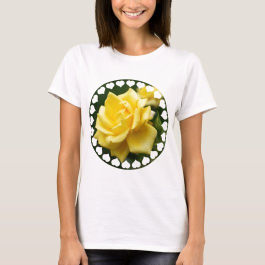 Gele Rose uit Texas T-shirt (Voorkant)