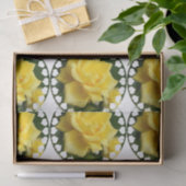 Gele Rose uit Texas Tissuepapier (Geschenk)