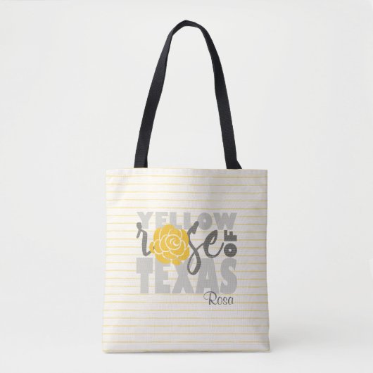 Gele Rose uit Texas Tote Bag (Voorkant)