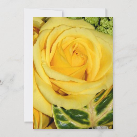 Gele Rose_Uitnodiging Kaart (Voorkant)