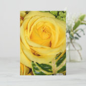 Gele Rose_Uitnodiging Kaart (Staand voorkant)