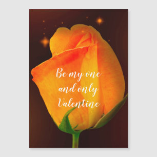 Gele Rose Valentijnsdag Magnetic Card