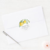 Gele Rose | Weddenschap Hartelijk dank Ronde Sticker (Envelop)