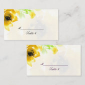 Gele Rose Wedding Place Kaarten Plaatskaartje (Voorkant / Achterkant)