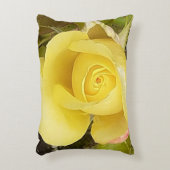 Gele Rosebud Accent Cushion Kussen (Voorkant(Verticaal))