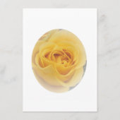 Gele Rosebud bruiloft Menu (Achterkant)