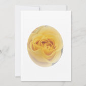 Gele Rosebud bruiloft Save The Date (Achterkant)