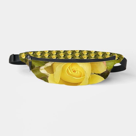 Gele Rosebud Bum Bag Heuptasje (Voorkant)